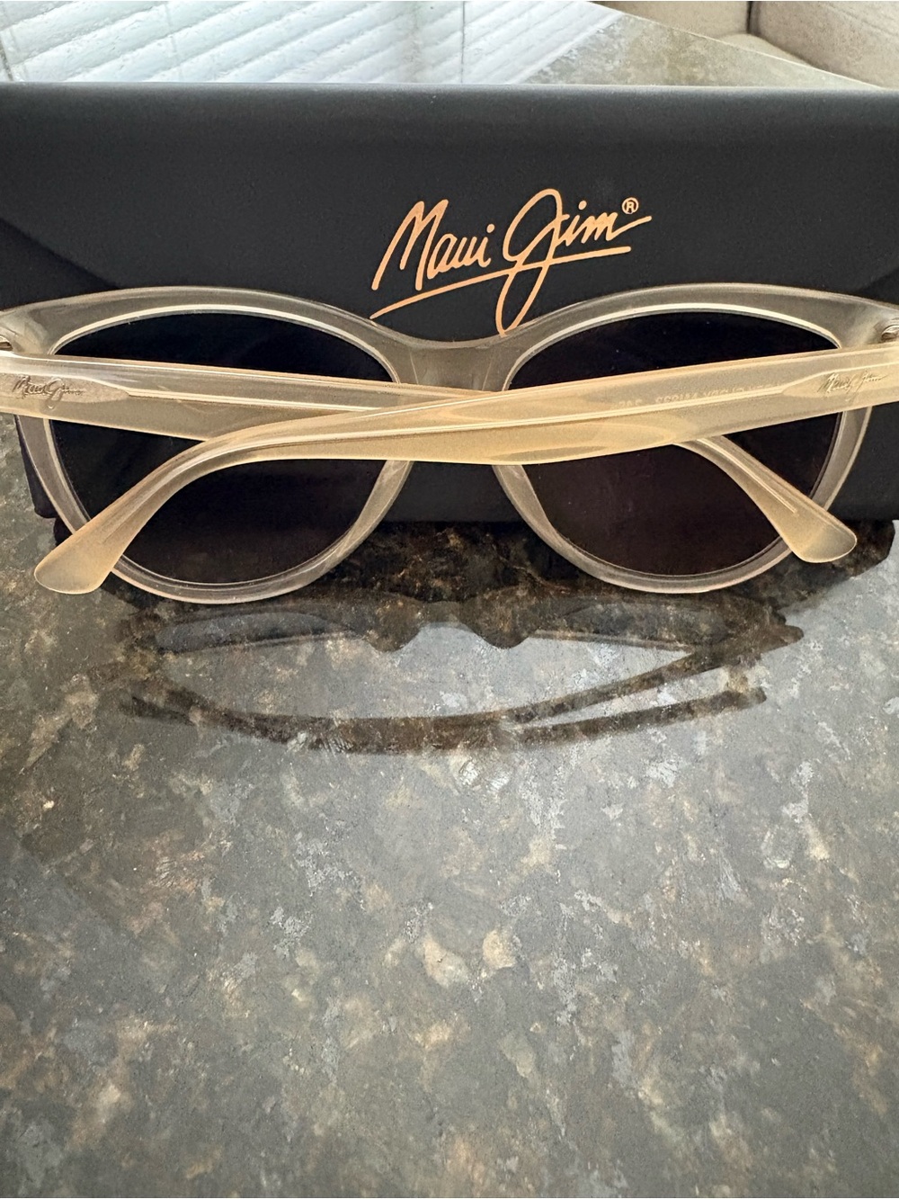 Maui Jim Glory Glory Cat-Eye Sunglasses in Milky Almond - Picture 4 of 7